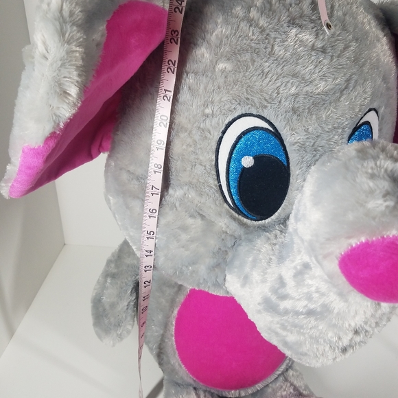 2ft Extra Large Stuffed Plush Gray Elephant - Picture 12 of 12